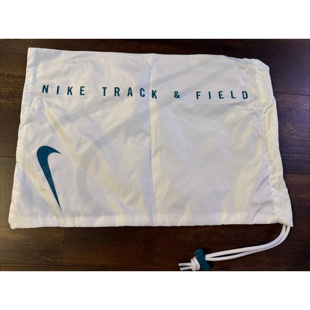 New Nike Track And Field Spikes Shoe Bag White Teal